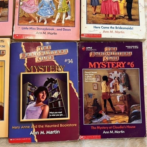 Babysitters Club and Mystery Vintage Lot 8 Books Ann M. Martin Paperback - Picture 4 of 9